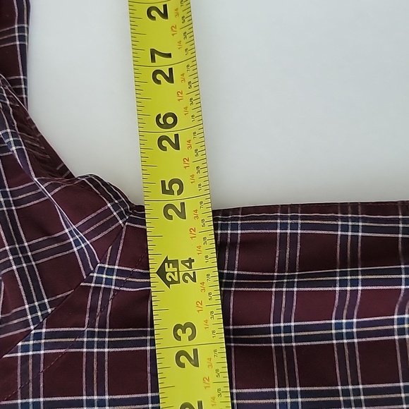Nautica Plaid Button Down Men's Shirt Size Large 80's Two-Ply Cotton - Picture 6 of 8